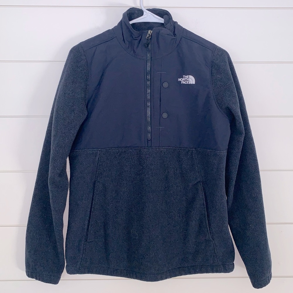 🤍 EUC Worn Once North Face 1/4 Snap Women’s Pullover Navy Monochromatic Fleece